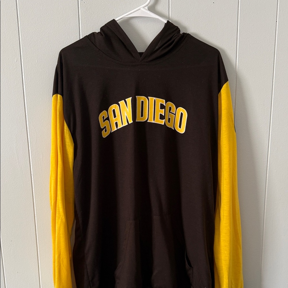 San Diego Padres Black & Yellow Hooded Sweater